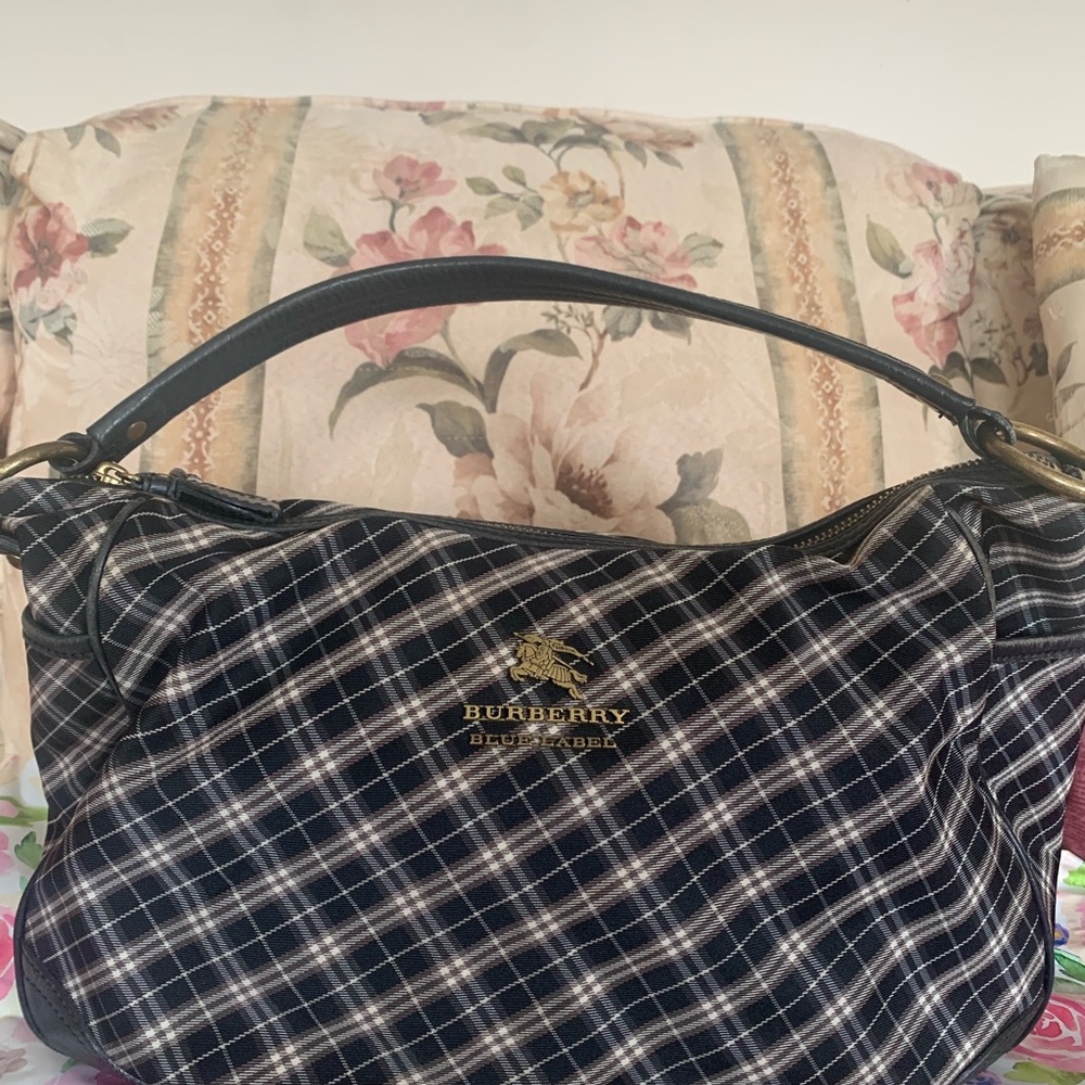 Burberry blue label shoulder bag with COA